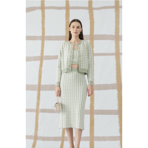oudre Yubi Cardigan set in sage green size S/M
