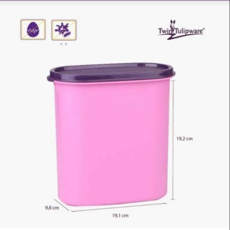 LARGE OVAL STORAGE TWIN TULIPWARE