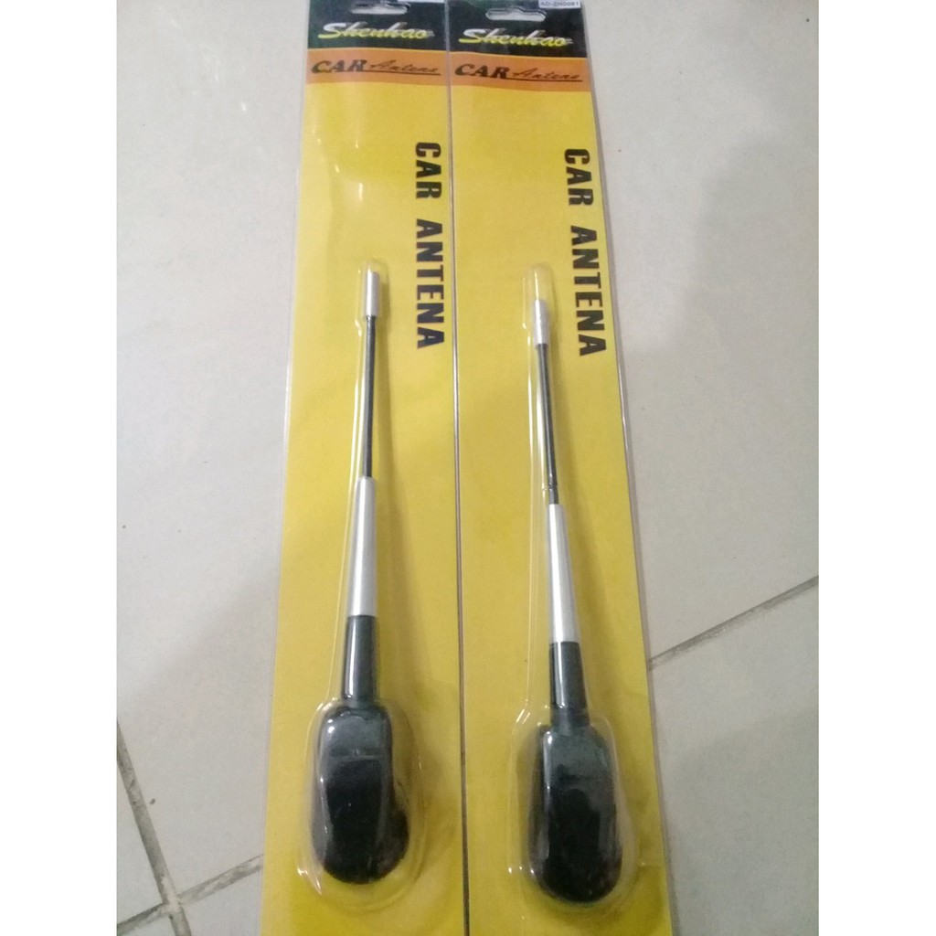 Antena ANTENNA variasi tempel ATAS ATAP mobil model tempel BISA TEKUK miring ad0081 HITAM KOMBINASI SILVER