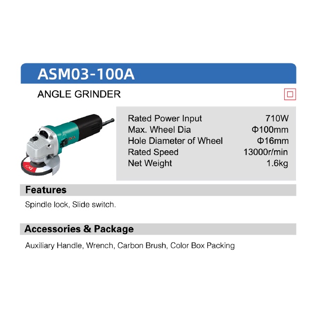 DCA ASM03-100A - Angle Grinder