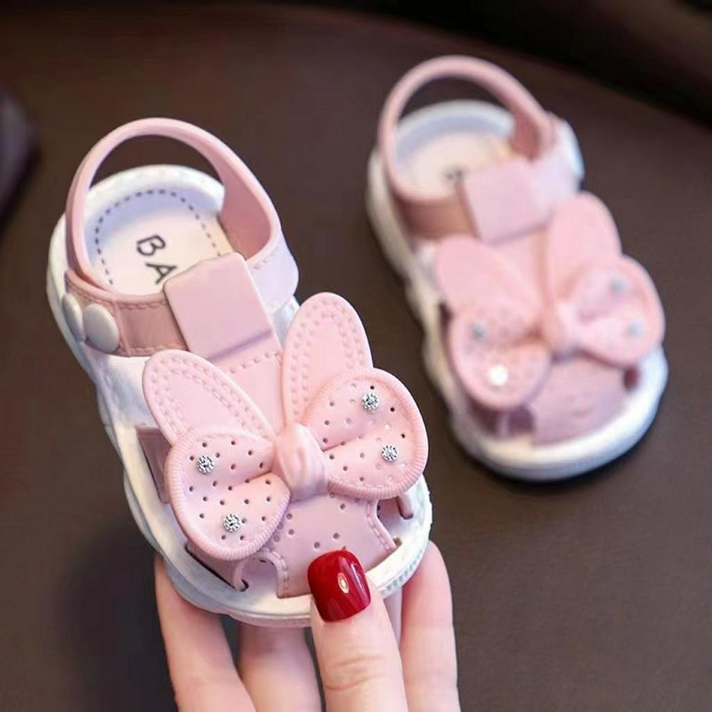 PROMO 12.12 PUNCAK Okaybaby B287 Sandal Flat Pita Anak Perempuan Lucu Lembut Import Kekinian Sendal Casual