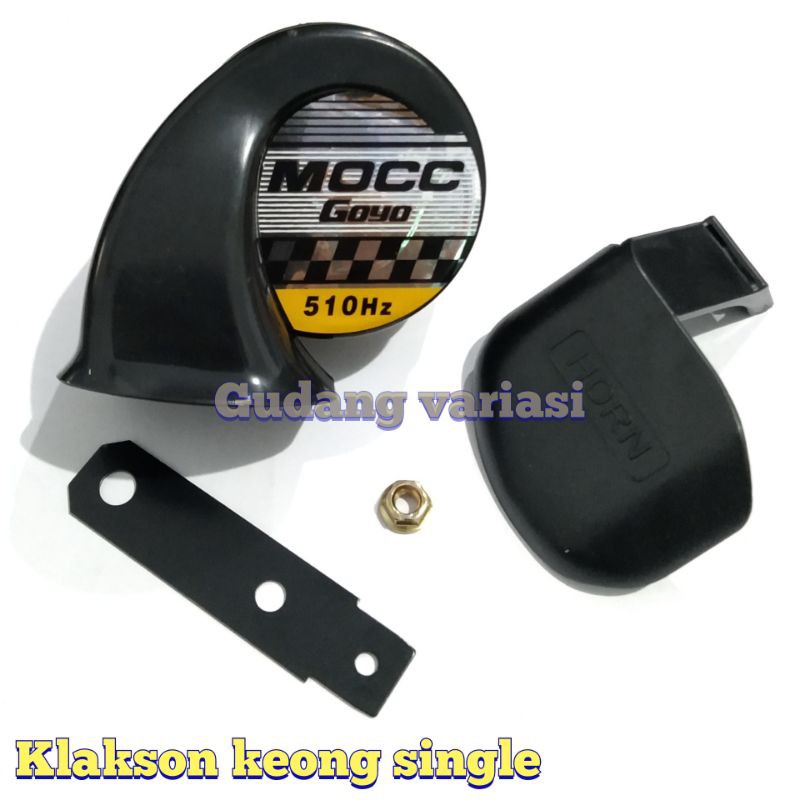 KLAKSON KEONG SINGLE HORN UNIVERSAL SEMUA MOTOR ( BISA MOBIL )