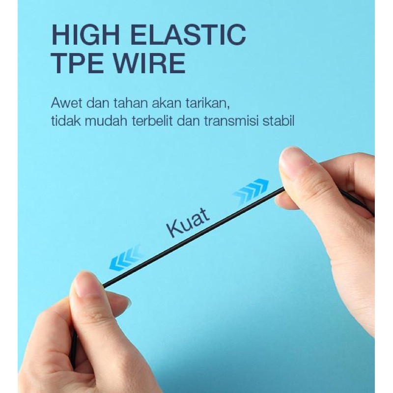 HANDSFREE ROBOT ORIGINAL RE20 COMFORTABLE EARPHONE TO WAER PURE BASS