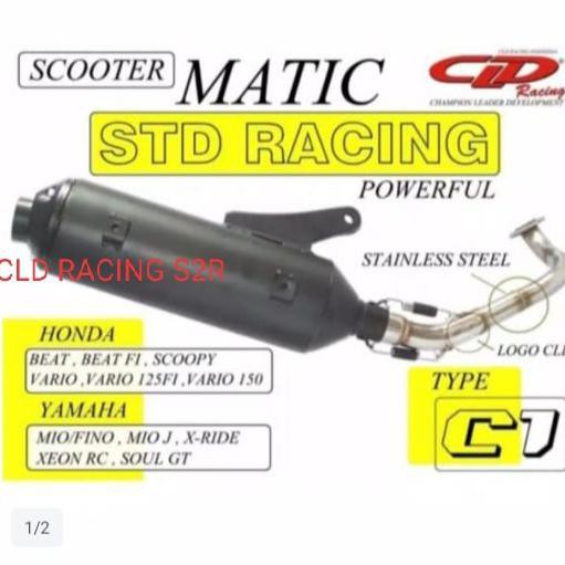Diskon Knalpot Cld Racing Type C1 Standar Racing Beat,Scoopy Original Promo