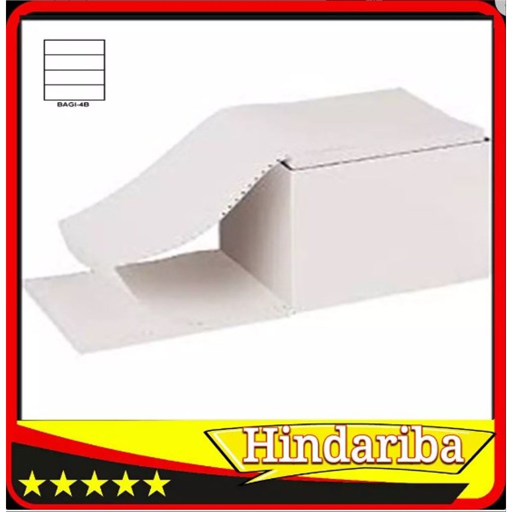 

Langsung Order GROSIR Kertas struk PPOB Continuous form A4 dibagi 4 rangkap 1 Polos Murah