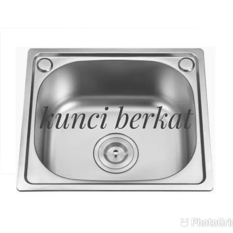 Bak Cuci Piring/Sink/Zink/BCP/Kitchen/Dapur/Stainless/1 Bowl/1 Lubang