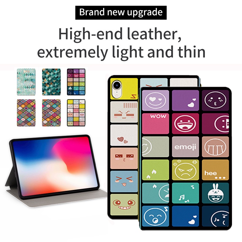 Casing Tablet Untuk iPad Mini6 (2021) 8.3 &quot;A2568 Holder Case Untuk iPad 6th 5th Generation iPad Mini5 4 3 2 1 7.9&quot; Fashion Fancy Flip Color Lattice Series Leather Stand Cover