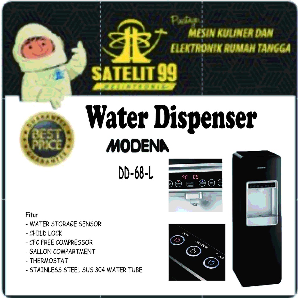 Dispenser Galon Bawah MODENA DD-68-L