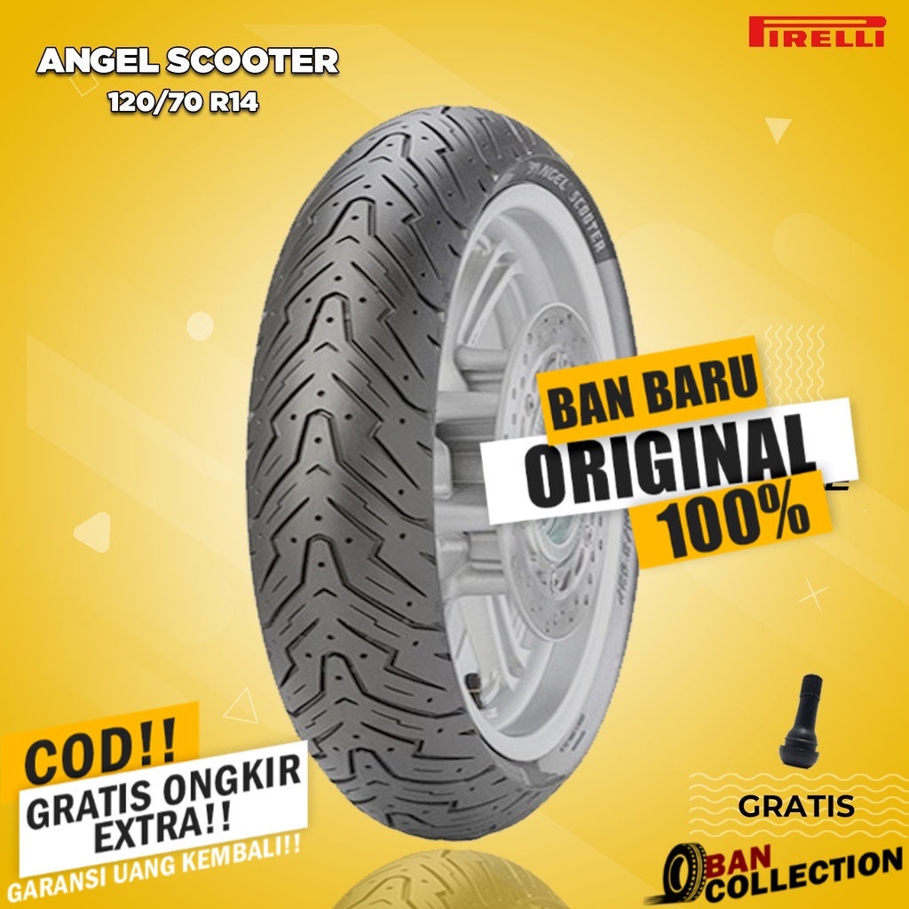 Ban Belakang Motor HONDA PCX // PIRELLI ANGEL SCOOTER 120/70 Ring 14 Tubeless ban motor matic tubles