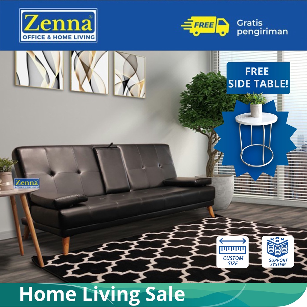 Zenna Sofa Bed Sierra Cup Holder / Sofa Tempat Tidur / Sofa Lipat / Sofabed