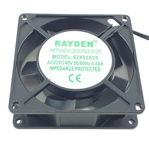 Kipas Pendingin Rayden 9cm 220V Cooling Fan AC 220 Volt 9 x 9 x 2.5 cm