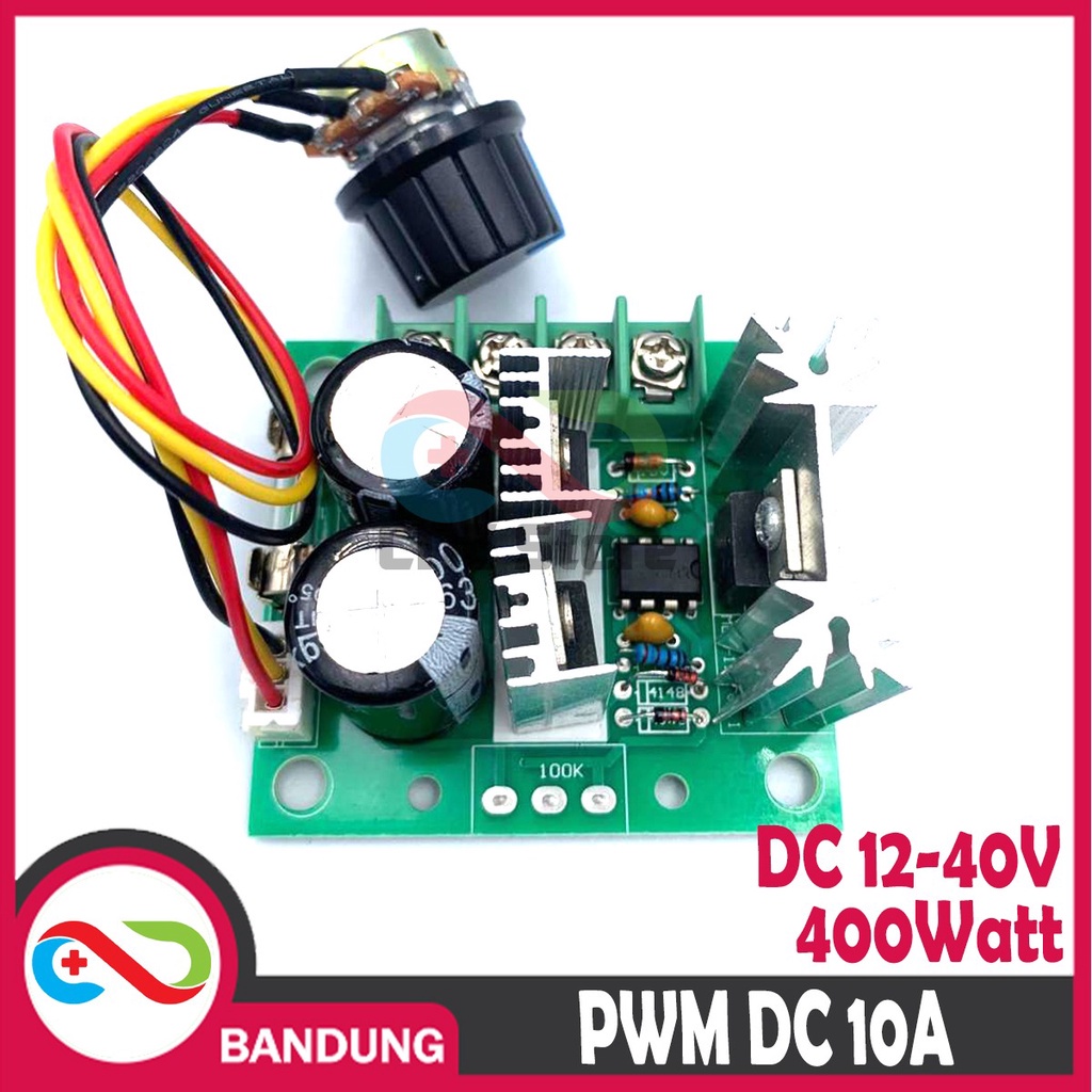 PWM DC 10A STRONG SPEED CONTROL MOTOR DC LED DIMMER 400W 12V-40V