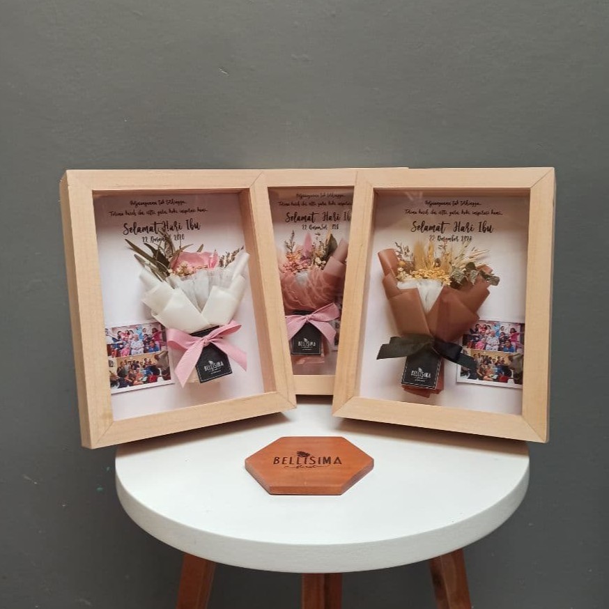 3D Frame Rusctic Flower - Bellisima Florist Bogor