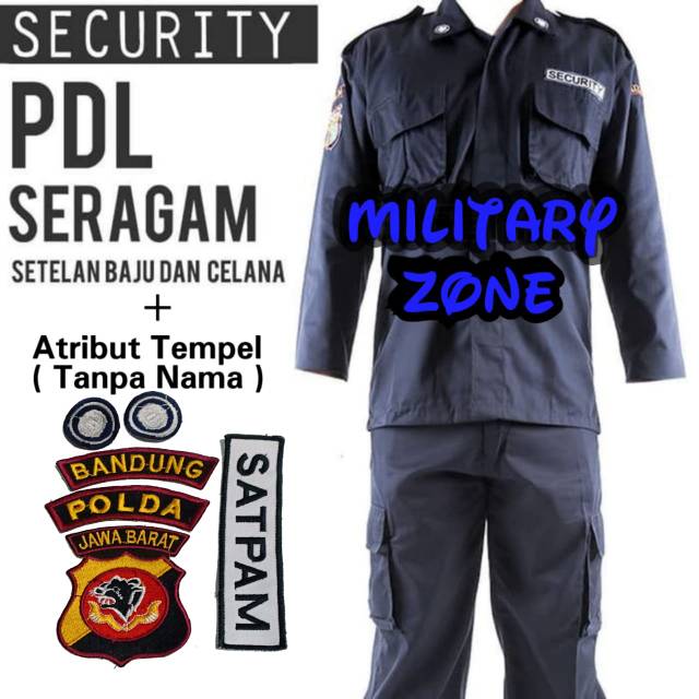 Baju Seragam Pdl Security Satpam Baru Terbaru Termurah Pdh Psh Keamanan Kerja Kantor Lapangan Murah Shopee Indonesia