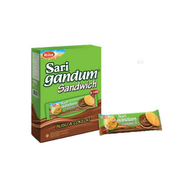 

Roma Sari Gandum Coklat 12 sachet/Box 38 gr