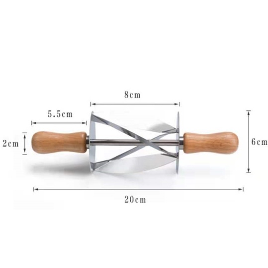 Croisant Cutter Dough Rolling Cutter Pastry Pemotong Kulit Croissant