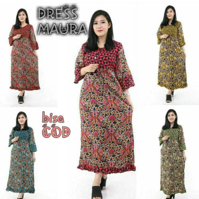 DASTER LONG DRES MAURA BUSUI DASTER BATIK MURAH BAJU TIDUR WANITA MURAH DASTER PEKALONGAN