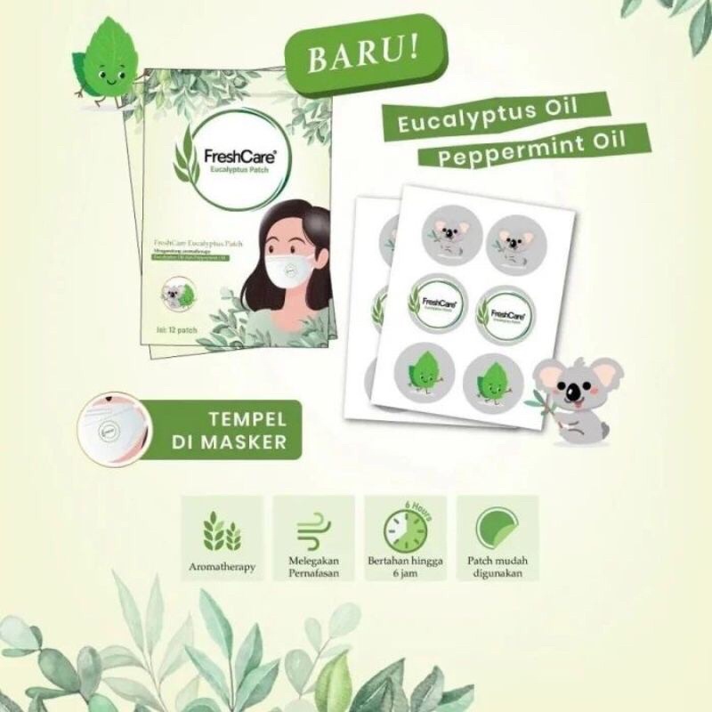 FRESHCARE PATCH READY STOCK | Aromatherapy | Freshcare Eucalyptus Patch | Patch Masker | Masker Mura
