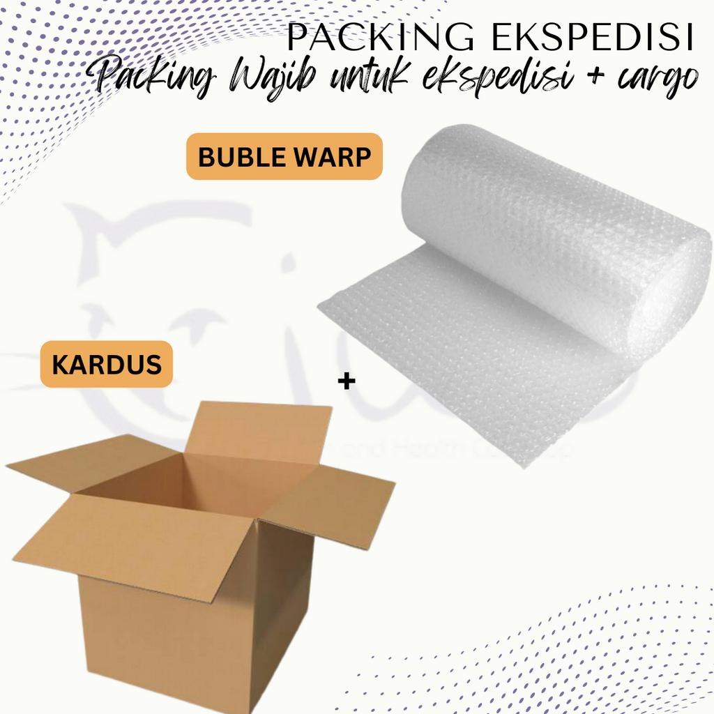 PACKING TAMBAHAN (BUBBLE WRAP + KARDUS)