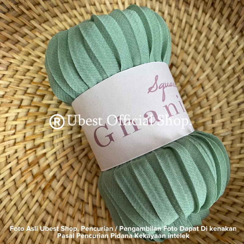 Hijab Segiempat Plisket / Hijab Square Plisket / Bella Square / Hijab Bella Plisket / Jilbab Plikset-Mint