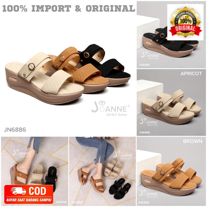 [ORIGINAL] JOANNE Wedges Sandals Sepatu Wanita #JN6886