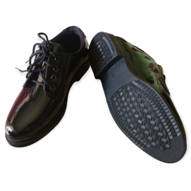 SEPATU PDH TALI KULIT MENGKILAP SEPATU PDH TNI SEPATU PDH POLRI SEPATU PDH KULIT