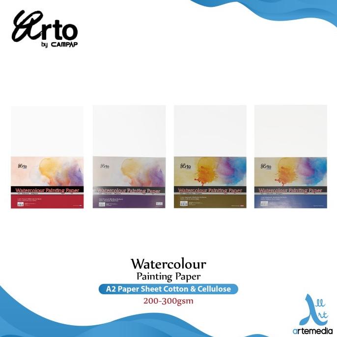 

Kertas Cat Air Arto A2 Watercolor Paper Sheet