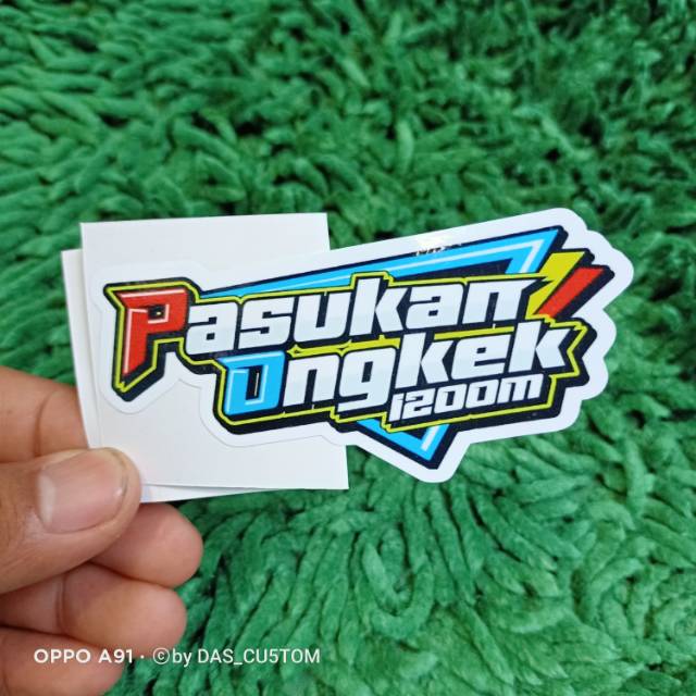 Sticker printing PASUKAN ONGKEK 1200M Minim pembelian produk harus 20rb