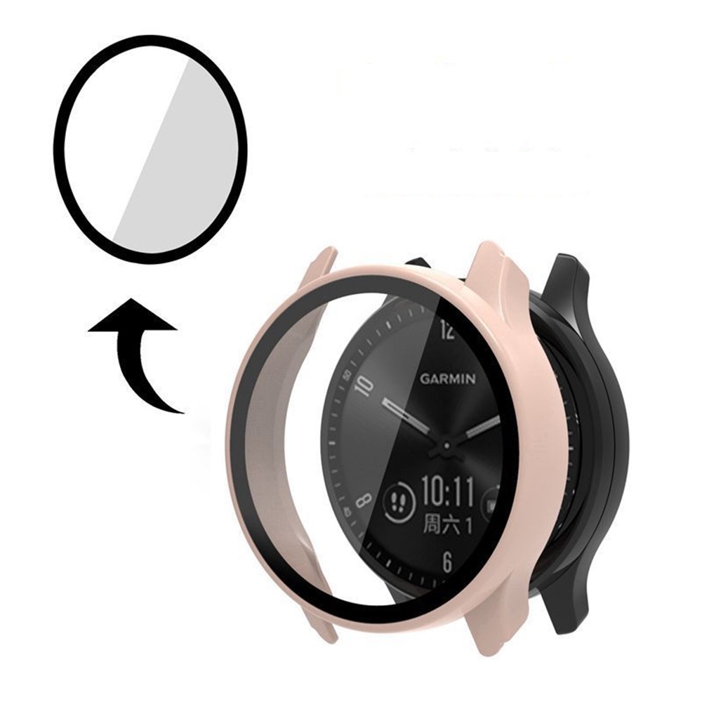 Casing Pelindung Layar Garmin Move Sport Frame PC &amp; Tempered Glass