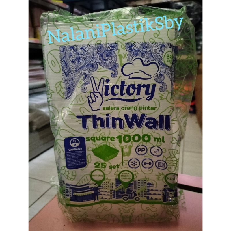 THINWALL VICTORY SQ 1000ML,1500ML,2000ML,3000ML(1PACK ISI 25PCS)