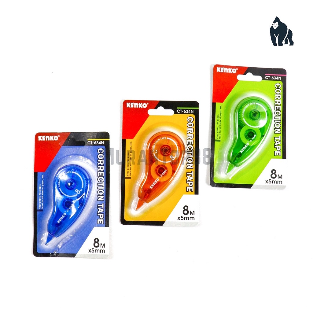 

Correction Tape Kenko CT-634N / Tipex Kertas Roll Ecer / Pita Koreksi 8 meter x 5 mm