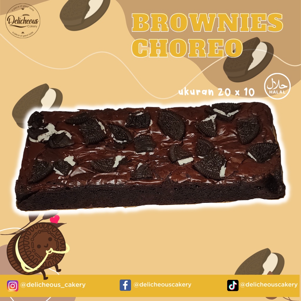 

BROWNIES PANGGANG || FUDGY BROWNIES || BROWNIES OREO UK 20 X 10