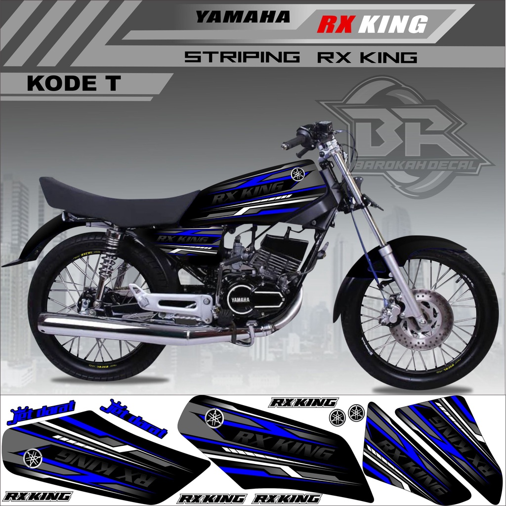 Sticker Rx King Variasi Stiker Lis Striping Rx King Kode T