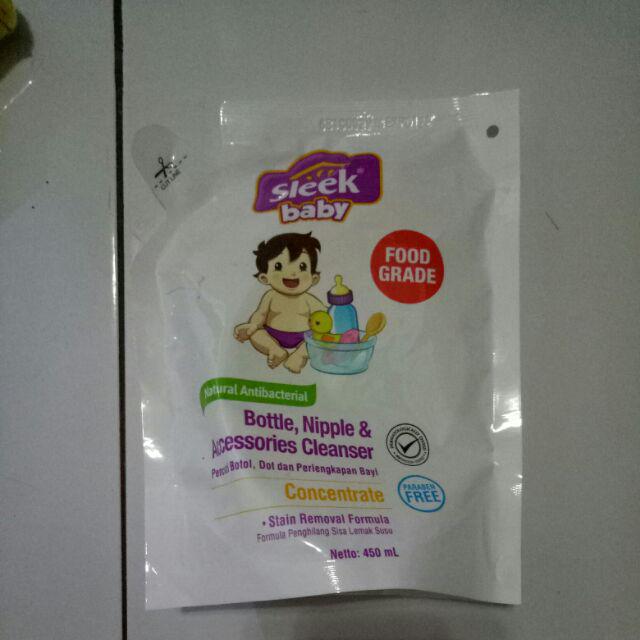 Sleek Cairan Pencuci Botol Refill 450 Ml
