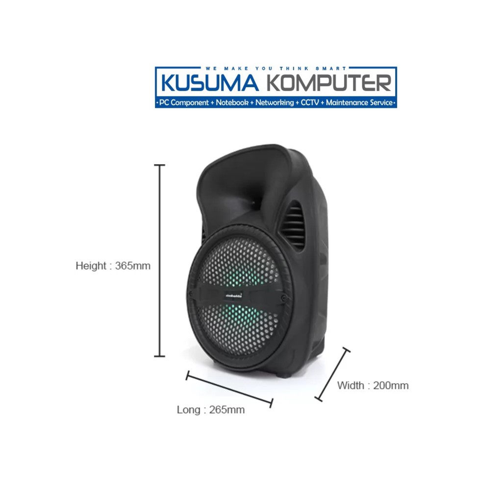 Simbadda CST 835N + Mic Outdoor Speaker Portable Karaoke