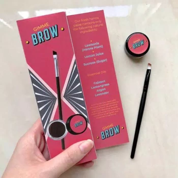 [PROMO SPESIAL] HELLO BROW HENNA SET KUAS - Henna Alis Halal Arab Dari Bahan Alami 100% ORIGINAL