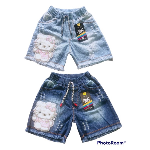 Celana Jeans Pendek//Hotpant Anak Usia 5-8tahun