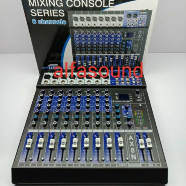 Mixer Alesis AX8N bisa Bluetooth Recording MP3