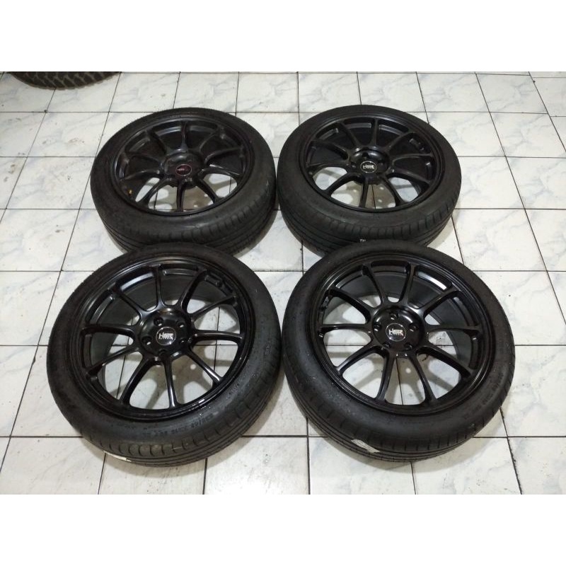 velg second Racing HSR Zico Ring 19+ban accelera Phi 235 45 R19 pcd 5x114 lebar 8,5 ET 45 Rush Terio