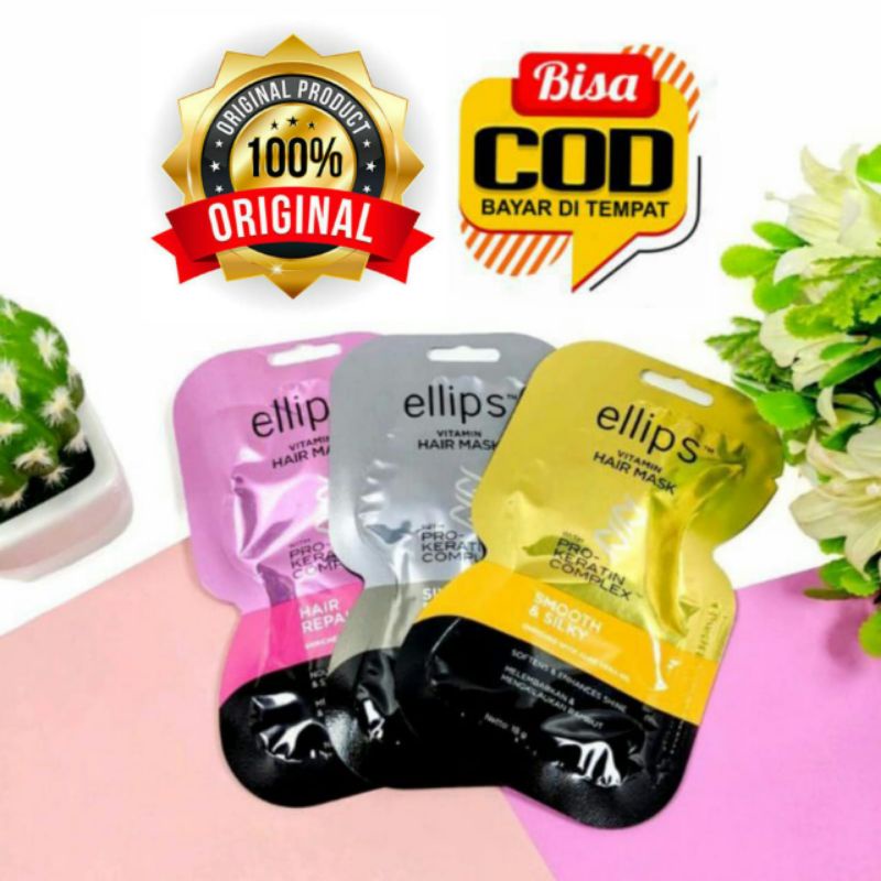 Jual ELIPS HAIR VITAMIN MASK PRO-KERATIN COMPLEX/HAIRMASK/VITAMIN ...