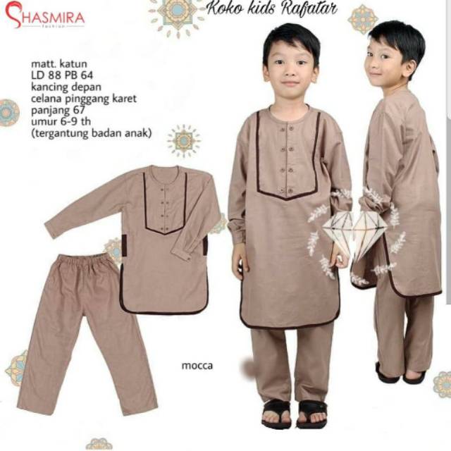 KOKO KIDS RAFATHAR / ORI BY SHASMIRA / BEST SELLER / KOKO ANAK / SETELAN / KATUN / MURAH