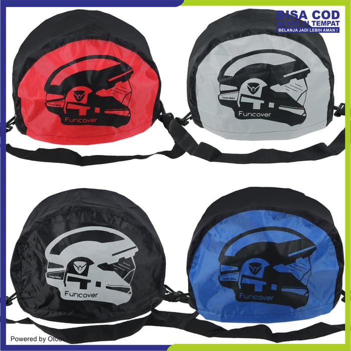 RainCoat COVER Sarung HELM anti air Jas Hujan Tas HELM Motor Funcover