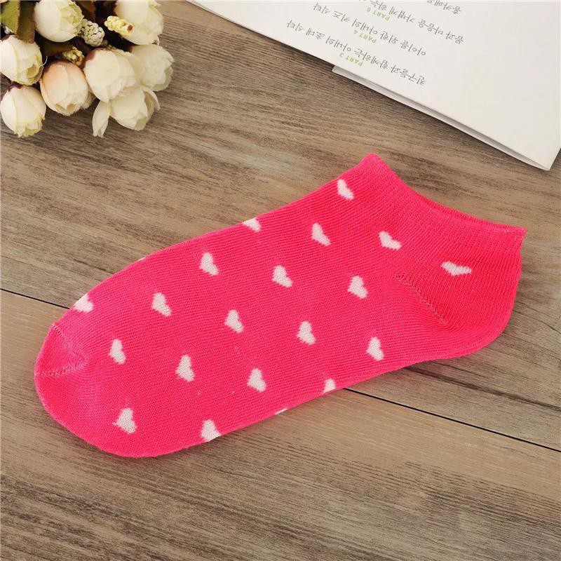 Kaos Kaki Ankle Motif Love Korea Import Ankle Cute Semata Kaki Import / TV-39