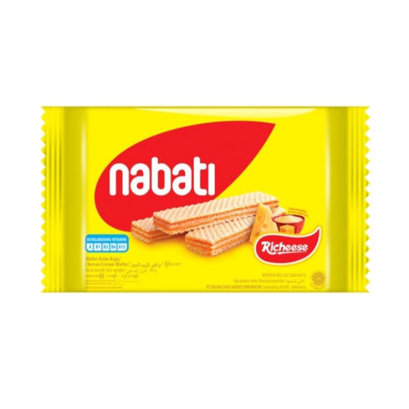 Nabati Wafer Keju 46gr 5Pcs