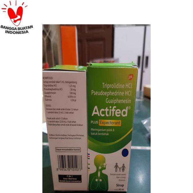 ACTIFED PLUS HIJAU EXPETORANT 60 ML