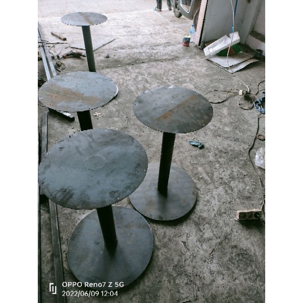 kaki meja bulat custom kredivo
