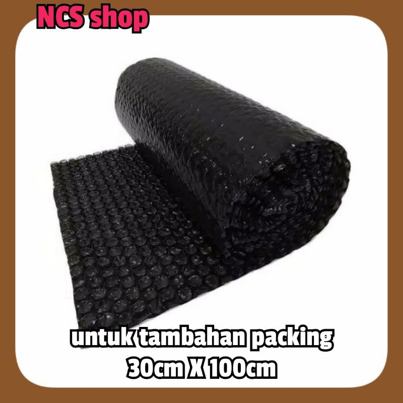 

Bubble wrap hitam 30x100cm