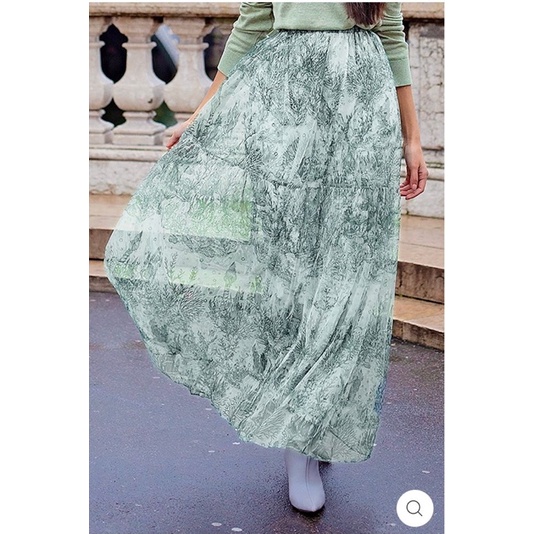 MMEHUILLET X BENANG JARUM EL MAR MINORCA FLOWY SKIRT