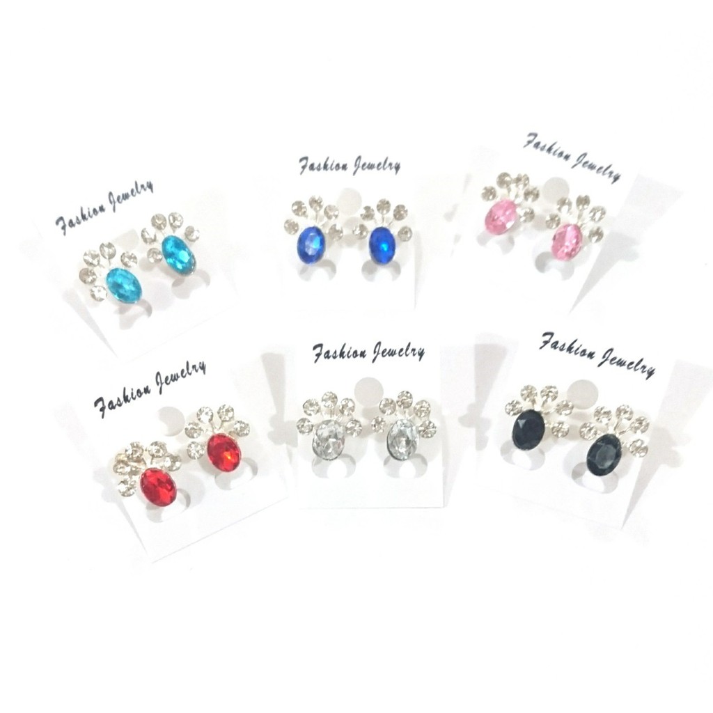 anting kaki permata warna kapw stainless