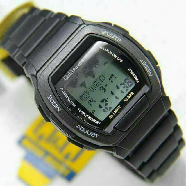 Jam Tangan Pria/Wanita Q&Q Databank QQ QnQ Data Bank MMW3P Series Garansi 6 Bulan